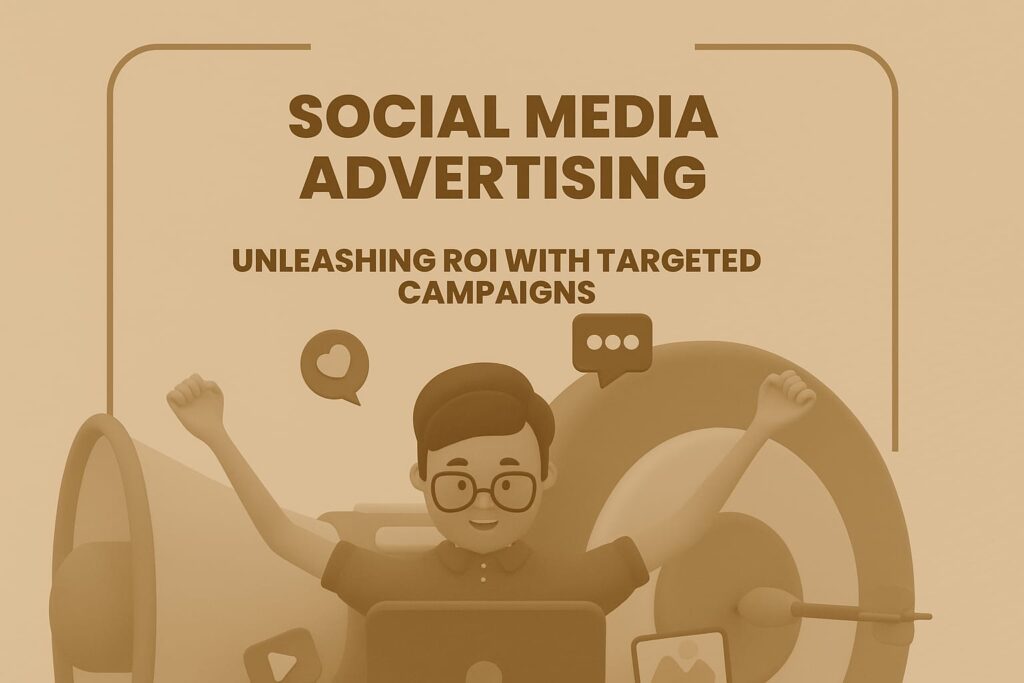 a cartoon of a man with his arms up